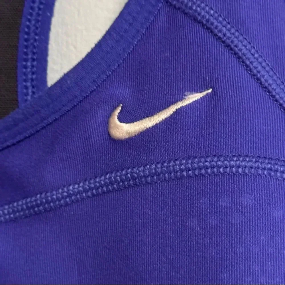 NIKE Dri-Fit Blue / Purple Lined Athletic Tank Top Size Small